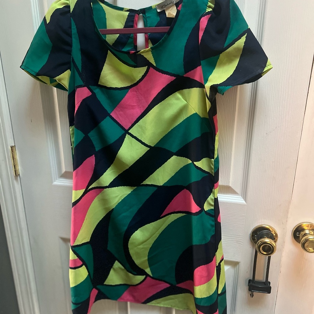 Colorful Abstract Pattern Dress